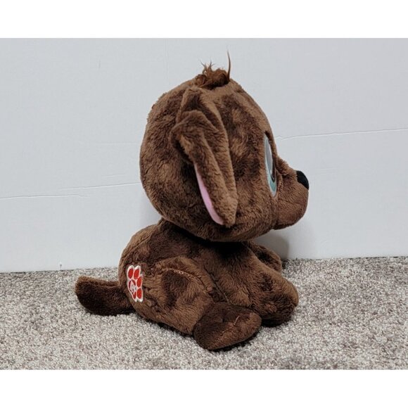 Little Tikes Rescue Tails 10'" Puppy Plush Collar Tag Chocolate Lab Dog Toy - Picture 4 of 8